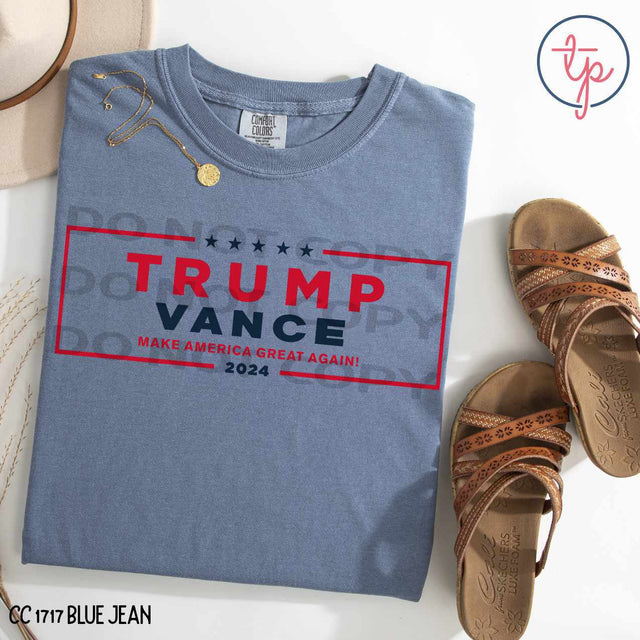 Trump Vance 2024 Simple Navy or Red