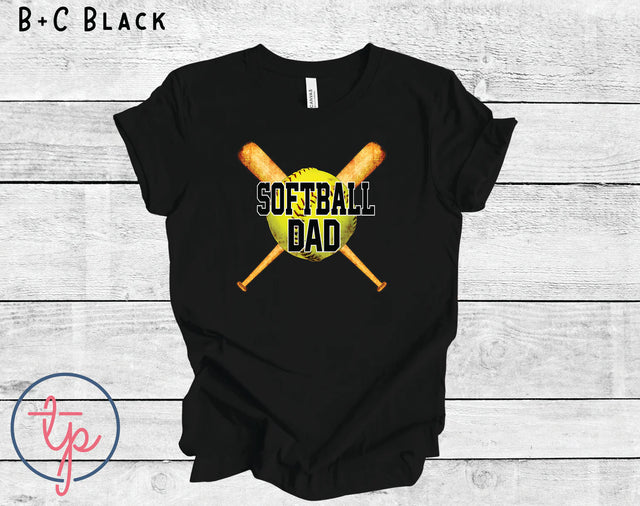 Softball Dad Bats and Ball