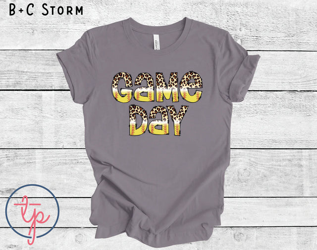 Game Day Softball Leopard Font