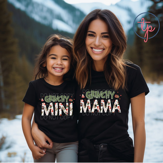 Grinchy Mama or Mini Options