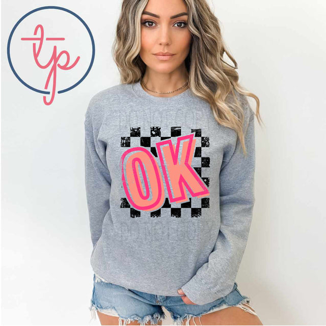 Oklahoma Checkered Distressed